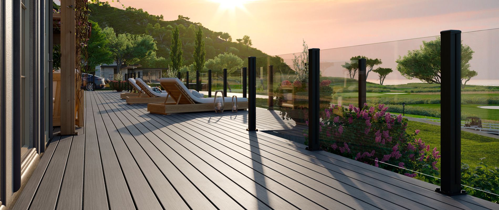 Trex Signature® X-Series™ Frameless Glass Rail
